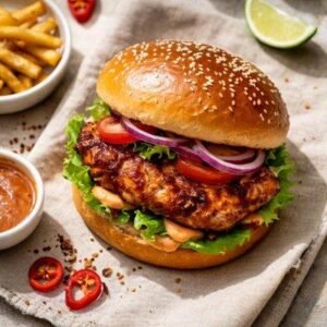 Spicy Peri Peri Burger