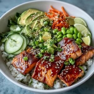Teriyaki Salmon Rice Bowl